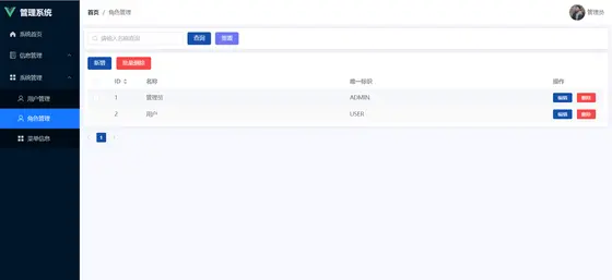 基于SpringBoot3+Vue3的RBAC动态权限、动态路由项目脚手架 项目截图 4