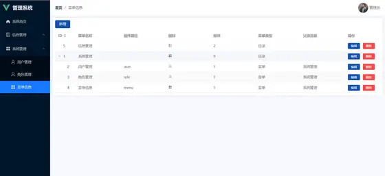 基于SpringBoot3+Vue3的RBAC动态权限、动态路由项目脚手架 项目截图 6